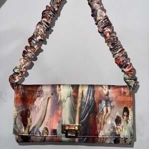 Multi Renaissance Ruched Handle Shoulder Bag